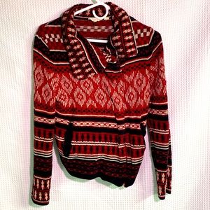 Lucky Brand Bomber Style Sweater